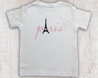 Paris Bodysuit, Eiffel Tower Shirt, Paris Theme Birthday Party, Toddler Girls Tee, Baby Eiffel Tower Bodysuit, Girls Eiffel Tower Birthday