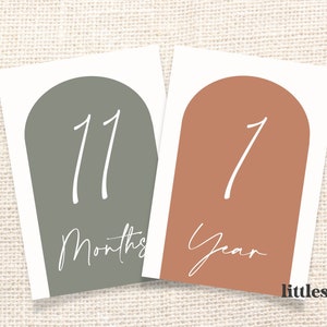 Boho Baby Milestone Cards | Digital Download | Photo Props | Gender ...