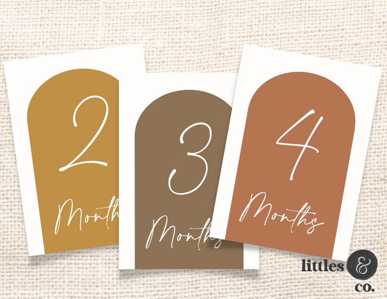 Boho Baby Milestone Cards | Digital Download | Photo Props | Gender ...