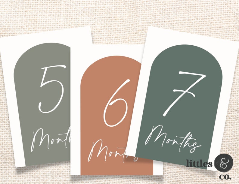 Boho Baby Milestone Cards | Digital Download | Photo Props | Gender ...