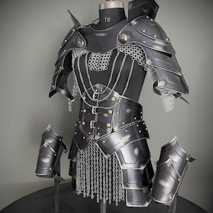Medieval Steel Cuirass Armor, Lady Cosplay LARP Costume