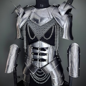 Medieval Knight Cuirass Armor: 20 Gauge Steel Armor, SCA LARP Cosplay