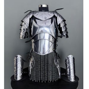 Medieval Knight Armor, functional Armor, Larp Armor Costume, Chainmail skirt Cosplay, Sca, Larp Armor, Gift for Men/Women.