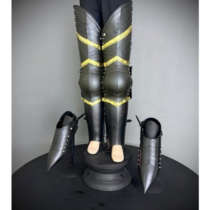 Medieval Knight leg Guard Armor, Sabatone Armor, Larp Armor, Cosplay Armor, Sca Armor, Gift For Men/Women.