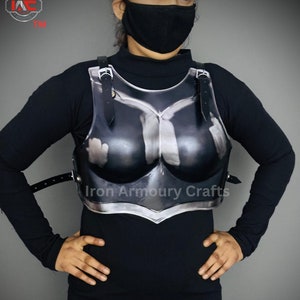 Ancient Knight Lady Armor,chest Armor, Female Fantasy Armor Costume, Cosplay Armor, Larp Armor, Sca Armor, Gift for Women.