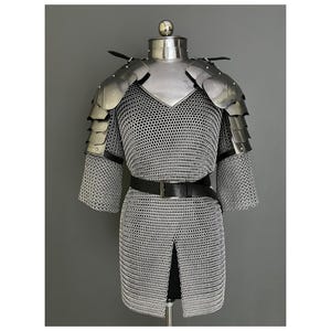 Medieval Knight Shoulder & Bracer Armor, Larp Armor,Fantasy Armor, Cosplay Armor, Sca Armor, Costume Armor, Gift for Men/Women