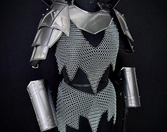 Medieval Knight Steel Armor Set, LARP, Cosplay Renaissance Reenactment Armor Costume