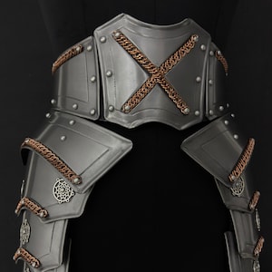 Steel Medieval Knight Lady Armor, Female LARP Cosplay Costume