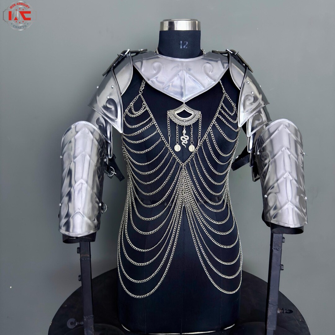 Steel Chainmail Armor Set, Larp Cosplay Wedding Costume Etsy