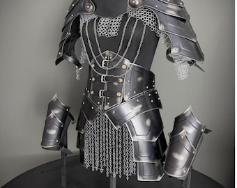 Medieval Steel Cuirass Armor, Lady Cosplay LARP Costume