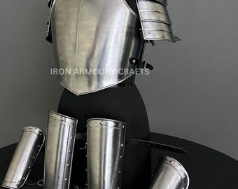 Steel Medieval Lady Armor: Fantasy Cosplay LARP Costume