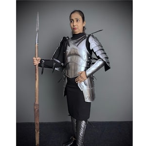 Medieval Knight Female Armor, Larp Armor, Fantasy Costume, Cosplay Armor, Sca Armor,Cosplay, Clothing, Larp Costume, Gift item