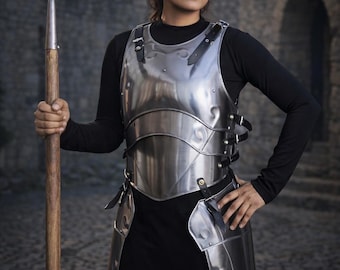 Steel Lady Knight Armor – Chest & Tassets for LARP/Cosplay
