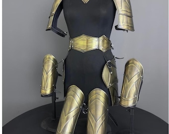 Brave Lady Steel Cuirass Armor, Medieval Cosplay