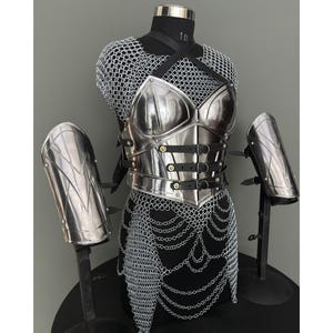 Medieval Ancient Corset Armor, Brave Lady Armor Costume, Fantasy Armor, Cosplay Armor, LARP Armor, Gift Item