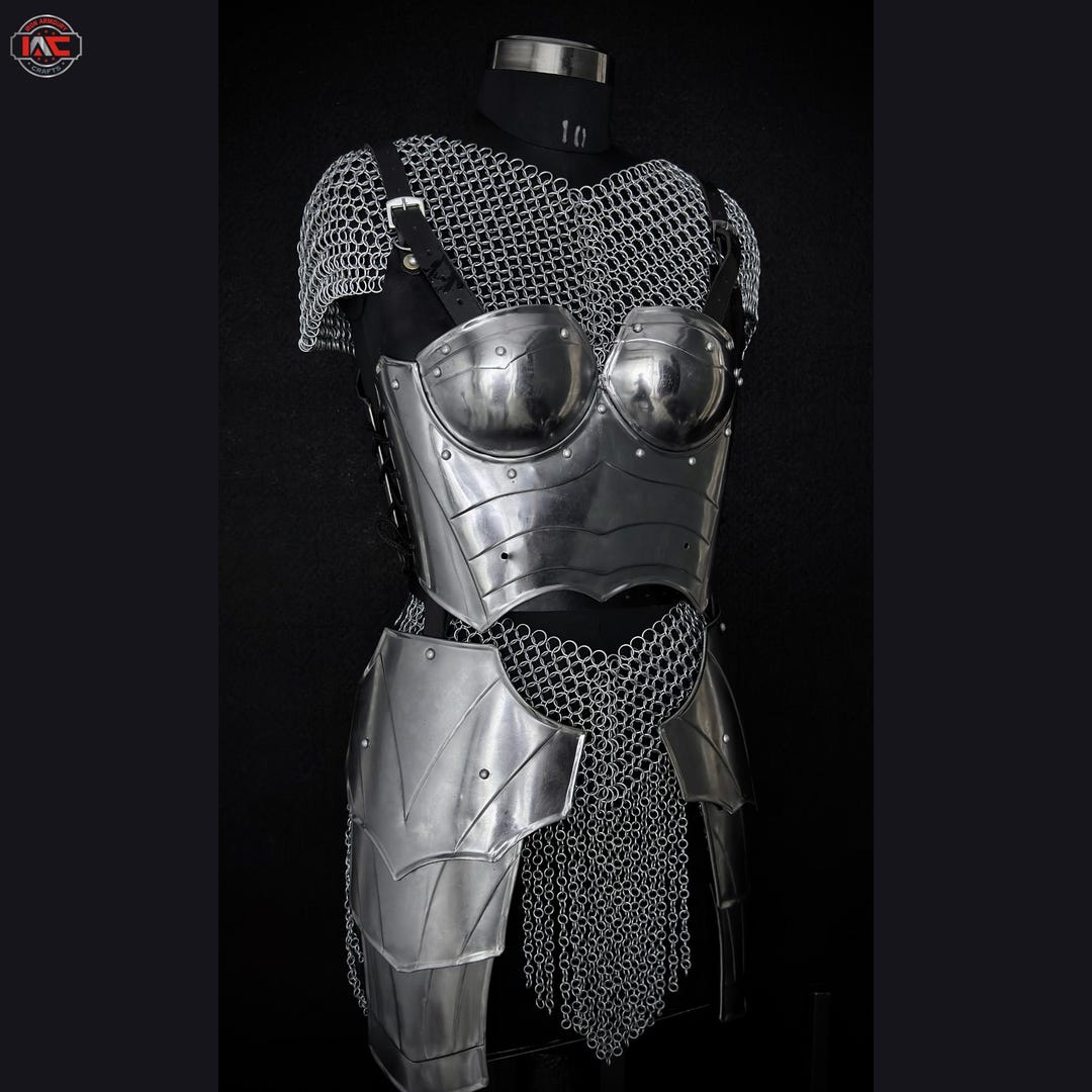 Medieval Knight Female Armor Set: LARP Cosplay Armor Renaissance ...