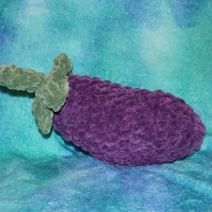 Eggplant Crochet Plush