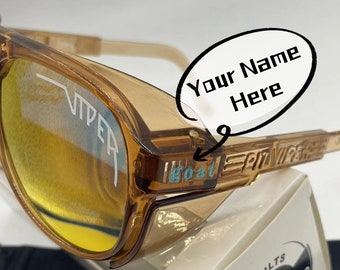 Personalized Name Pit Viper Sunglasses Sports Glasses Fashion Sunglasses Men Women Sun Glasses UV400 Sports Eyewear Retro Goggles Sunglasses