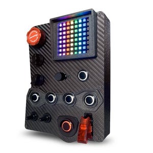GT-FLAG v2 Button box for sim racing with flag display (SimHub)
