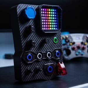 Caja de botones GT-FLAG v2 para simulación de carreras con visualización de bandera (SimHub)