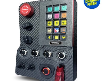 Button Box Sim Racing USB Desk Clamp Encoder Start/stop Momentaty Safety  Switch 12 Function PC USB Simulator Button Box 