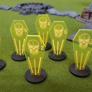 Coffin Shaped Objective Markers