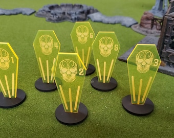 Coffin Shaped Objective Markers