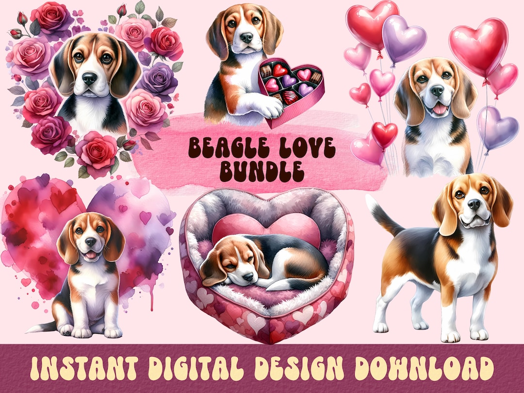 Beagle Stuffed Animal I Love My Beagle T Shirt Valentine Gift For