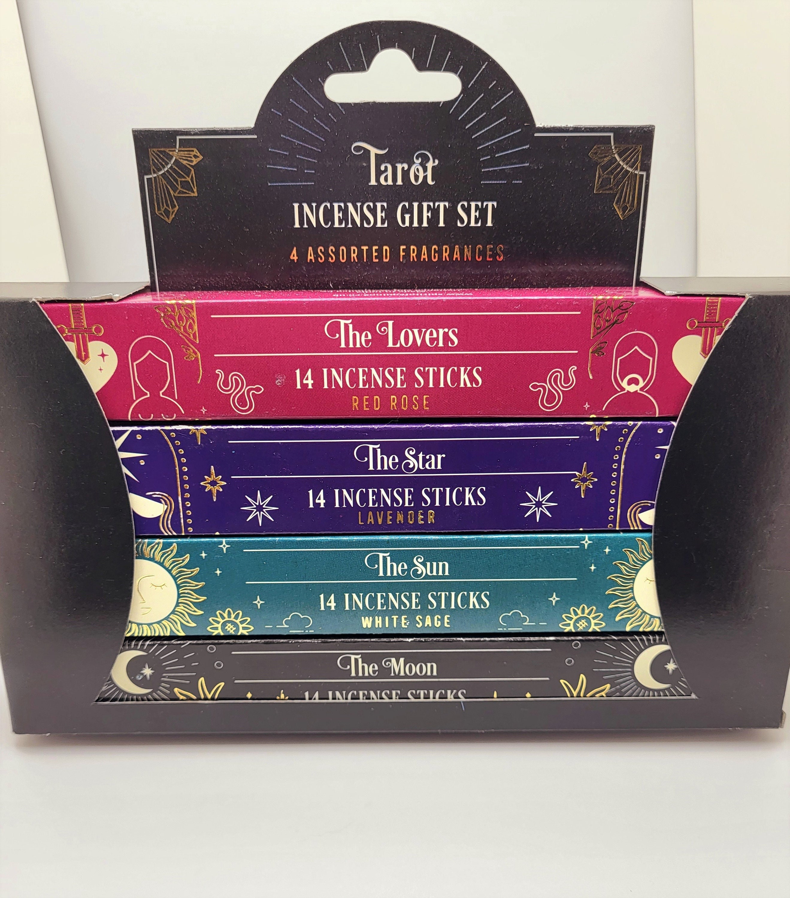 Tarot Incense Gift Set 4 Assorted Scents 56 Sticks
