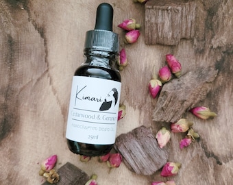 Cedarwood & Geranium Beard Oil