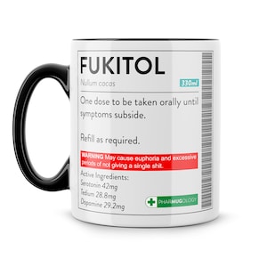 Fukitol Mug - Office Mug, Offensive Gifts, Gifts For Him, Secret Santa, Fun gifts, Funny Mugs