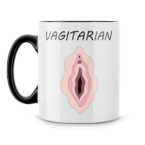 Vagitarian - Office Mug, Offensive Gifts, Gifts For Him, Gifts For Her, Secret Santa, Fun Gifts, Funny Mugs