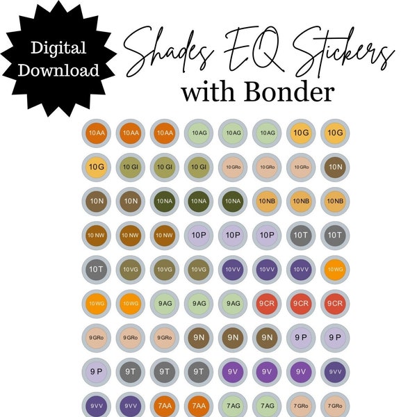 Redken SEQ with Bonder stickers.Shades eq with bonder labels,color storage,hairstylist,salon studio, hair color labels,color coded stickers