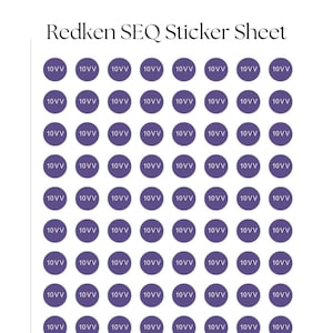 Redken Shades EQ Stickers, Hair color stickers,labels. SEQ stickers, salon color storage, seq storage, haircolor organizer, hairstylist