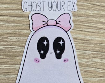 Ghost Your Ex, Not Hairstylist Sticker, Funny Salon Decor