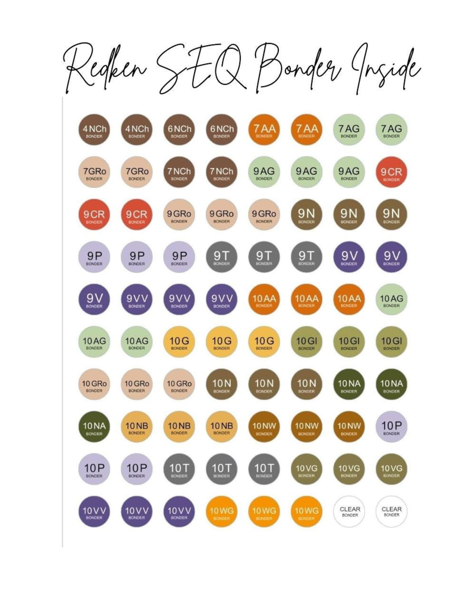 Redken Shades EQ Bonder Inside Sticker Sheet, Hair Color Sticker ...