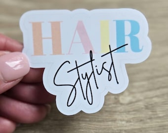 Hair Stylist Vinyl Sticker | Cute Salon Sticker | Glossy Waterproof Decal for Stylists