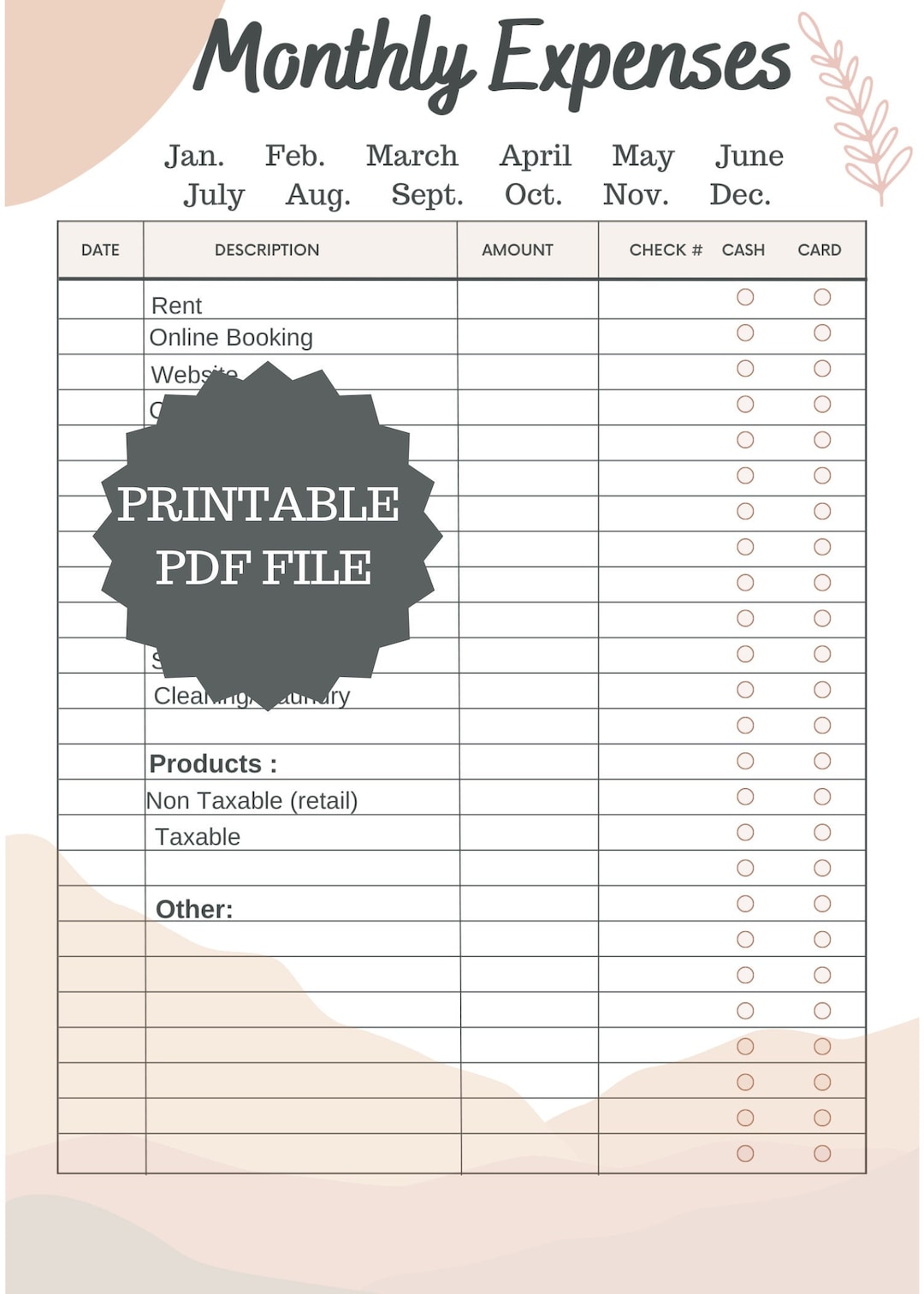 hairstylist-printable-monthly-expense-sheet-tracker-small-business-suite-rental-chair-renter-beauty-professional-esthetician-lash-tech-etsy for Free Printable Monthly Business Expense Sheet Hairstylist Printable Monthly Expense Sheet Tracker, Small Business, Suite Rental, Chair Renter, Beauty Professional, Esthetician, Lash Tech - Etsy for Free Printable Monthly Business Expense Sheet