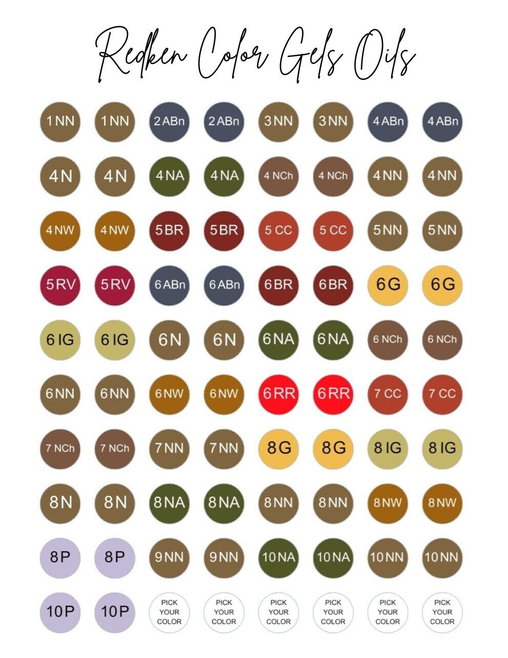 Redken Color Gels Oils Stickers. Color Gel Oils Stickers, Hairstylist