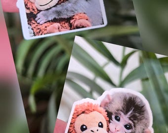Punch the Monkey Sticker | Beloved Zoo Baby| Japan zoo monkey vinyl sticker