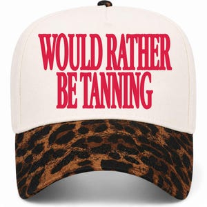 Je préférerais porter un chapeau de bronzage