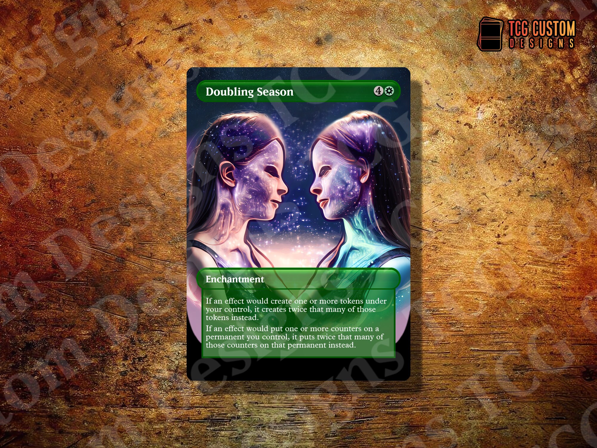 Doubling Season MTG Compatible Proxy Full Art Custom Card - Etsy