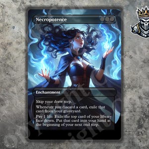 Mtg Necropotence Playmat - Etsy