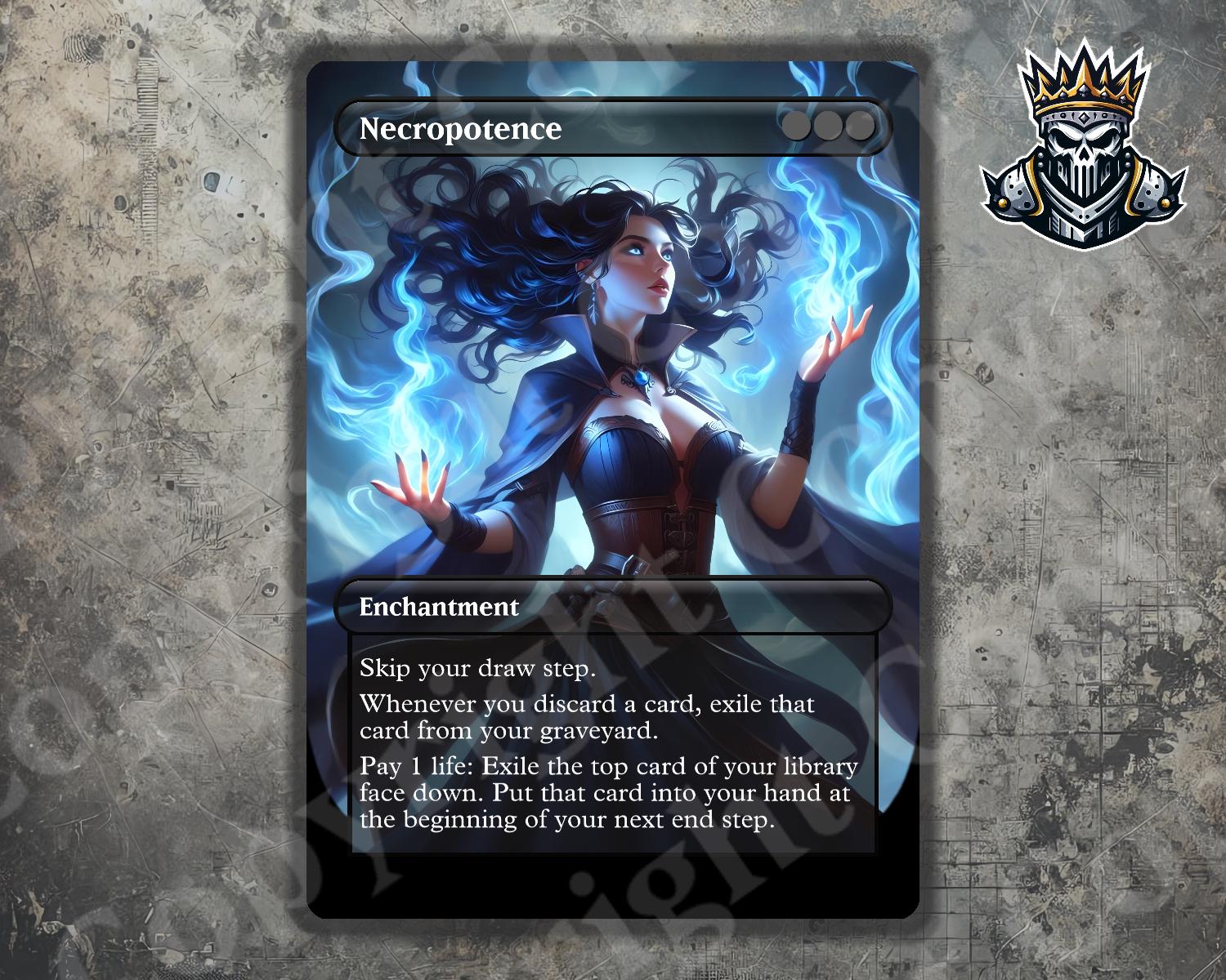 Mtg Necropotence Playmat - Etsy