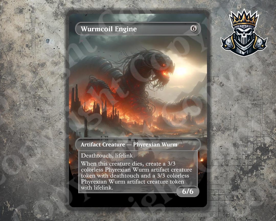 2x Tokens Wurmcoil Engine & 2x Tokens Proxy - Full Art Custom Card | 3 Card Set ...
