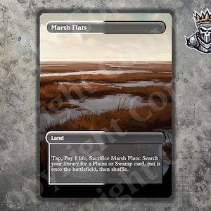 Mandataire compatible Marsh Flats MTG - Carte personnalisée entièrement illustrée