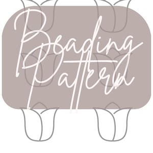 3 sizes native beadwork printable tulip floral template pdf beading pattern print at home