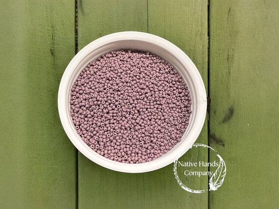 Czech Preciosa Loose 11/0 purple Beads - Indigenous Jewelry Making Supplies - Indigenous Owned