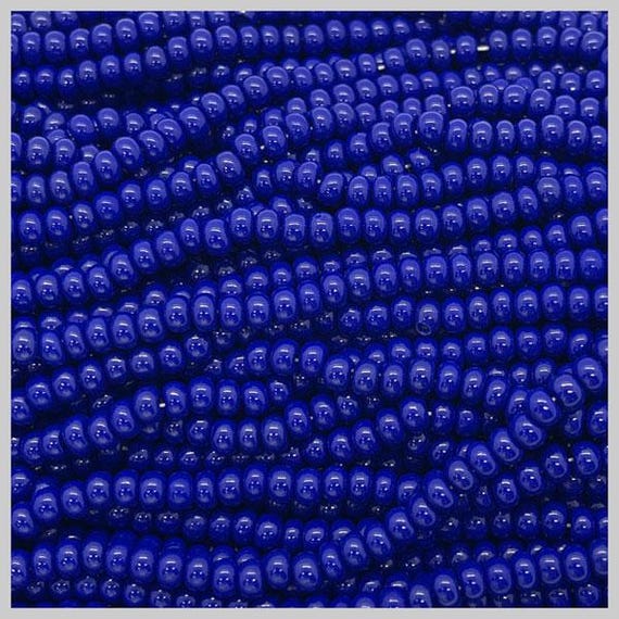 Czech Preciosa Loose 33060 11/0 Dark Blue Beads - Indigenous Jewelry Making Supplies - Indigenous Owned