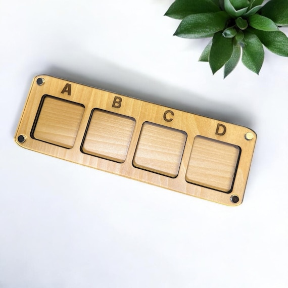 Stackable Alphabet & Blank Bead Sorting Tray | Wooden Bead Organizer | Seed Bead Tray | Jewelry Making Supply | Indigenous Made